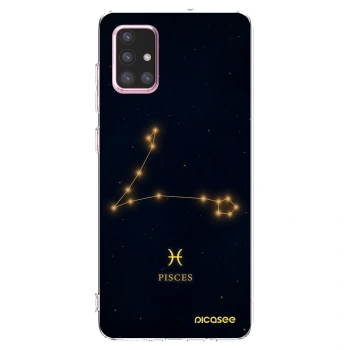 Picasee átlátszó szilikon tok az alábbi mobiltelefonokra Samsung Galaxy A71 A715F - PISCES