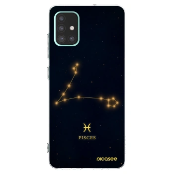 Picasee átlátszó szilikon tok az alábbi mobiltelefonokra Samsung Galaxy A51 A515F - PISCES