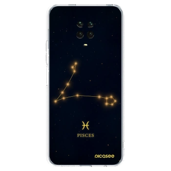 Picasee átlátszó szilikon tok az alábbi mobiltelefonokra Xiaomi Redmi Note 9 Pro - PISCES