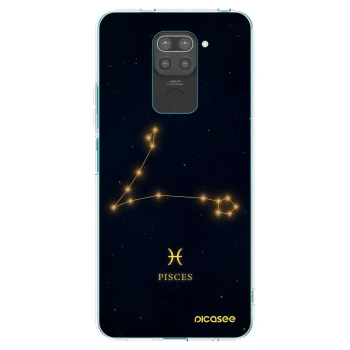 Picasee fekete szilikon tok az alábbi mobiltelefonokra Xiaomi Redmi Note 9 - PISCES