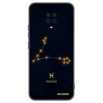 Picasee fekete szilikon tok az alábbi mobiltelefonokra Xiaomi Redmi Note 9S - PISCES