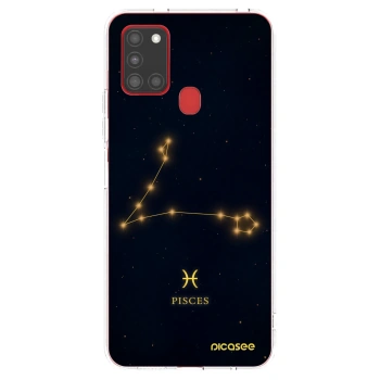 Picasee átlátszó szilikon tok az alábbi mobiltelefonokra Samsung Galaxy A21s - PISCES
