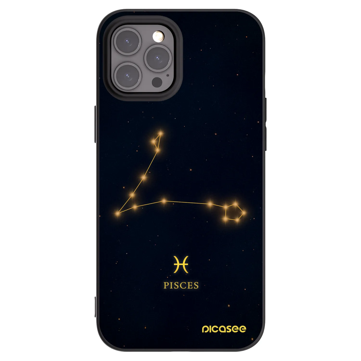 Picasee fekete szilikon tok az alábbi mobiltelefonokra Apple iPhone 12 Pro Max - PISCES
