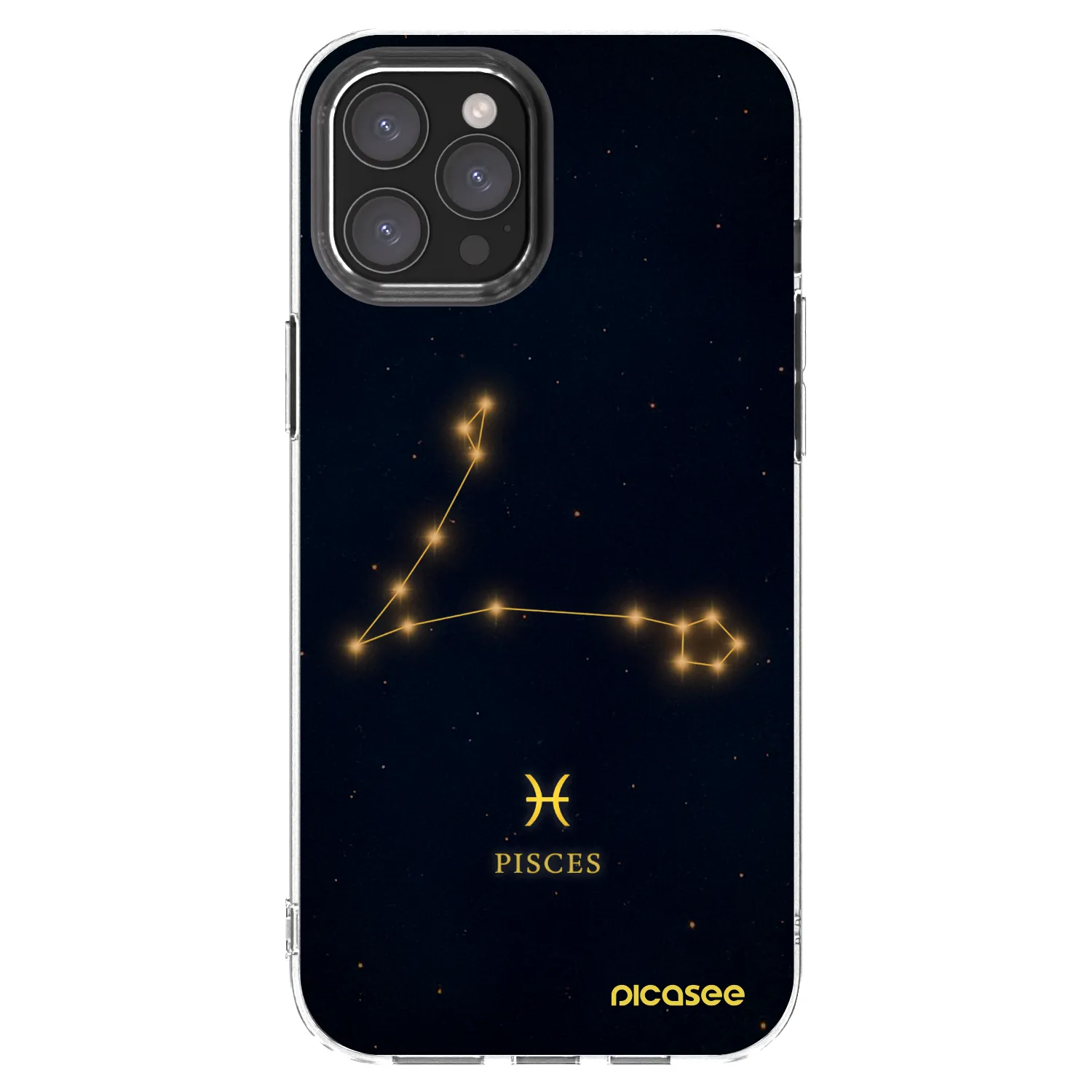 Picasee átlátszó szilikon tok az alábbi mobiltelefonokra Apple iPhone 12 Pro Max - PISCES