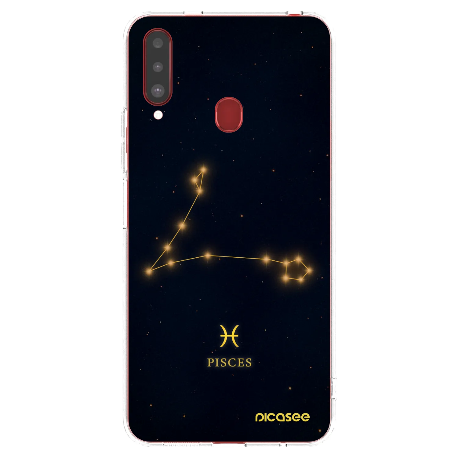 Picasee átlátszó szilikon tok az alábbi mobiltelefonokra Samsung Galaxy A20s - PISCES