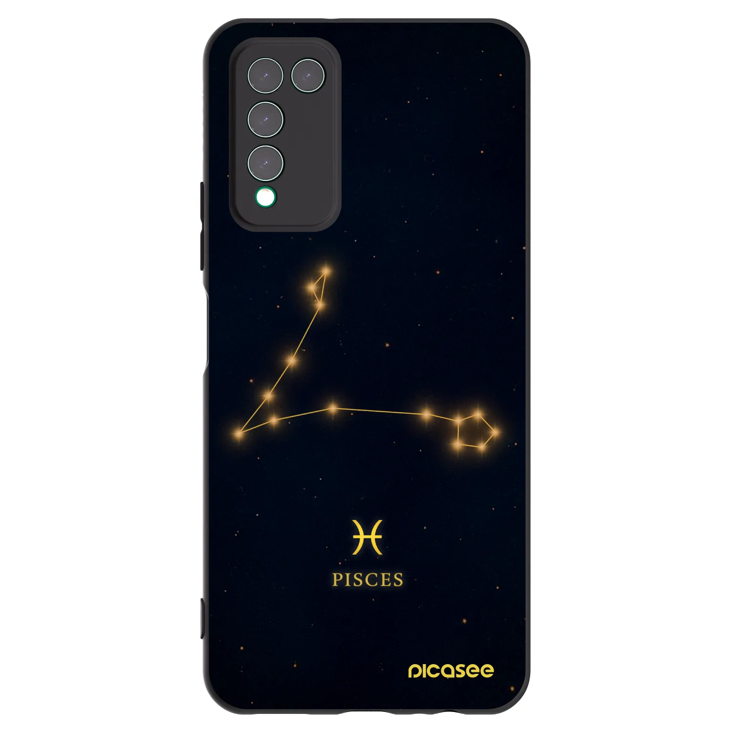 Picasee fekete szilikon tok az alábbi mobiltelefonokra Honor 10X Lite - PISCES