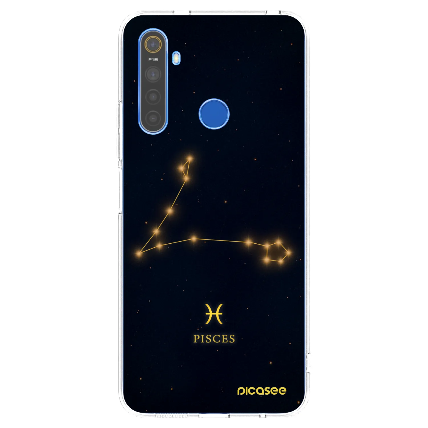 Picasee átlátszó szilikon tok az alábbi mobiltelefonokra Realme 5 - PISCES