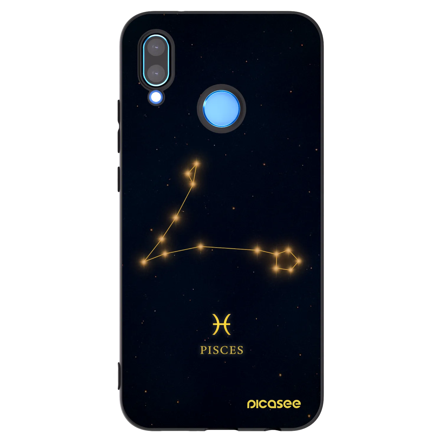 Picasee fekete szilikon tok az alábbi mobiltelefonokra Huawei P20 Lite - PISCES
