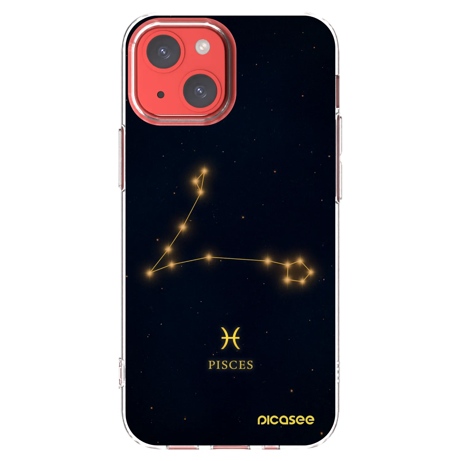Picasee átlátszó szilikon tok az alábbi mobiltelefonokra Apple iPhone 13 mini - PISCES