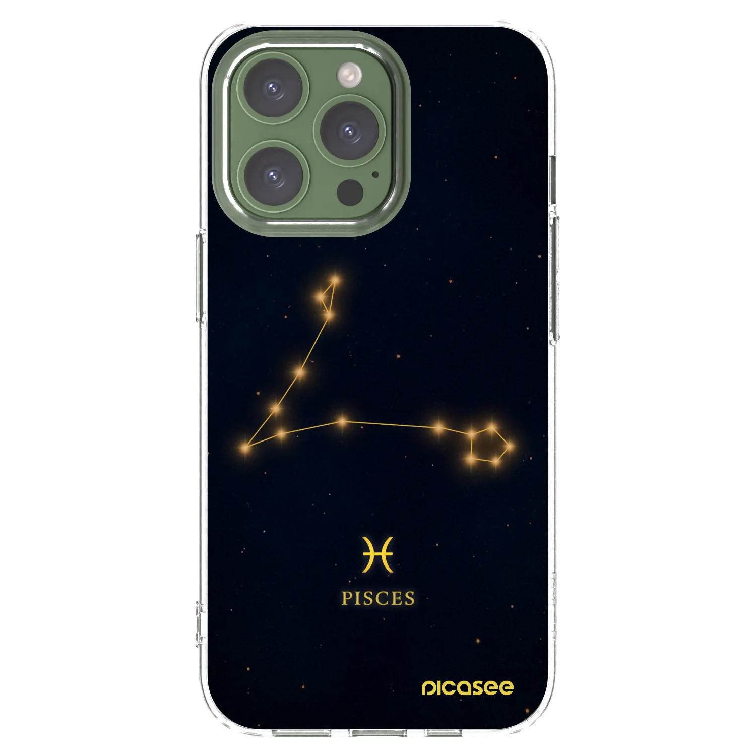 Picasee átlátszó szilikon tok az alábbi mobiltelefonokra Apple iPhone 13 Pro - PISCES