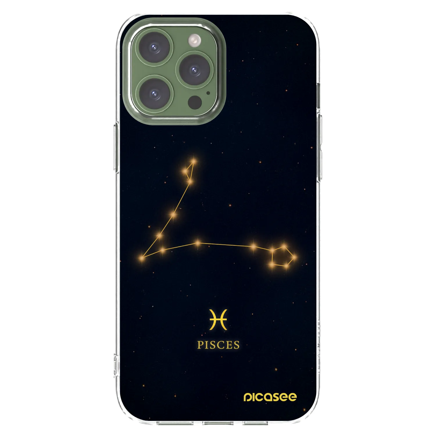Picasee átlátszó szilikon tok az alábbi mobiltelefonokra Apple iPhone 13 Pro Max - PISCES