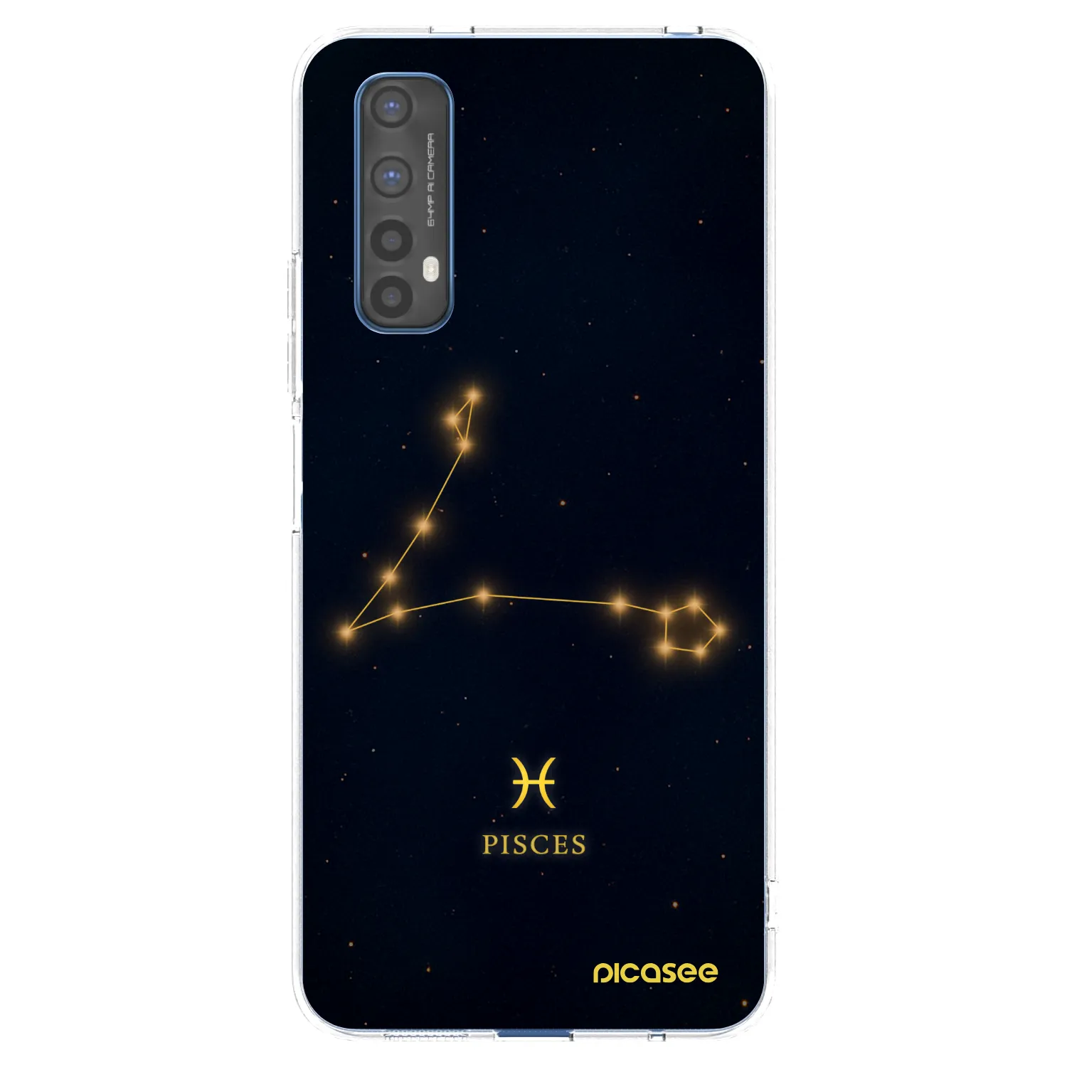 Picasee átlátszó szilikon tok az alábbi mobiltelefonokra Realme 7 - PISCES