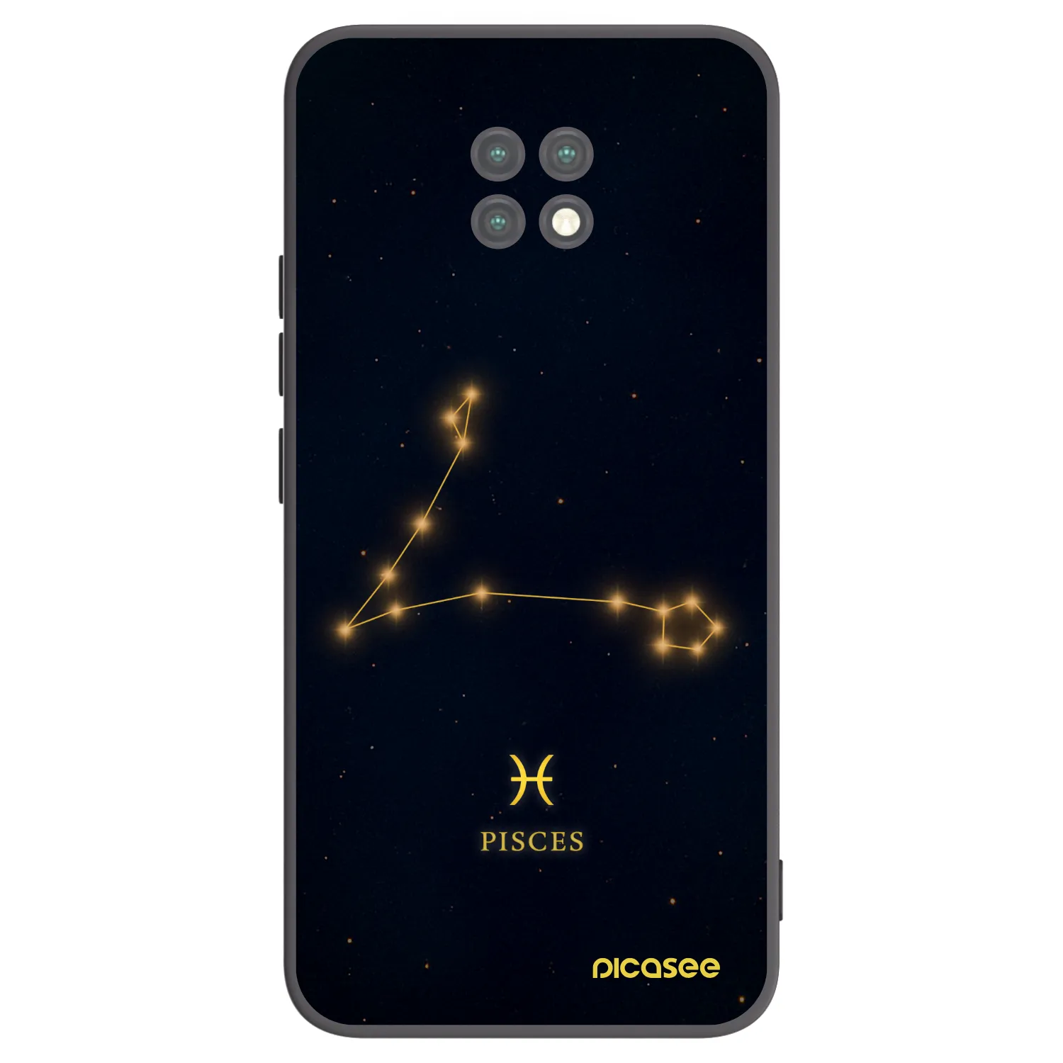 Picasee fekete szilikon tok az alábbi mobiltelefonokra Xiaomi Redmi Note 9T - PISCES