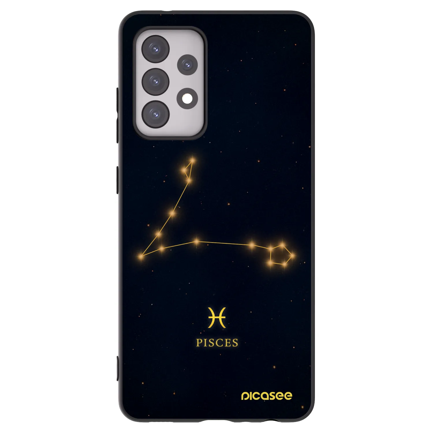 Picasee fekete szilikon tok az alábbi mobiltelefonokra Samsung Galaxy A52s 5G A528B - PISCES