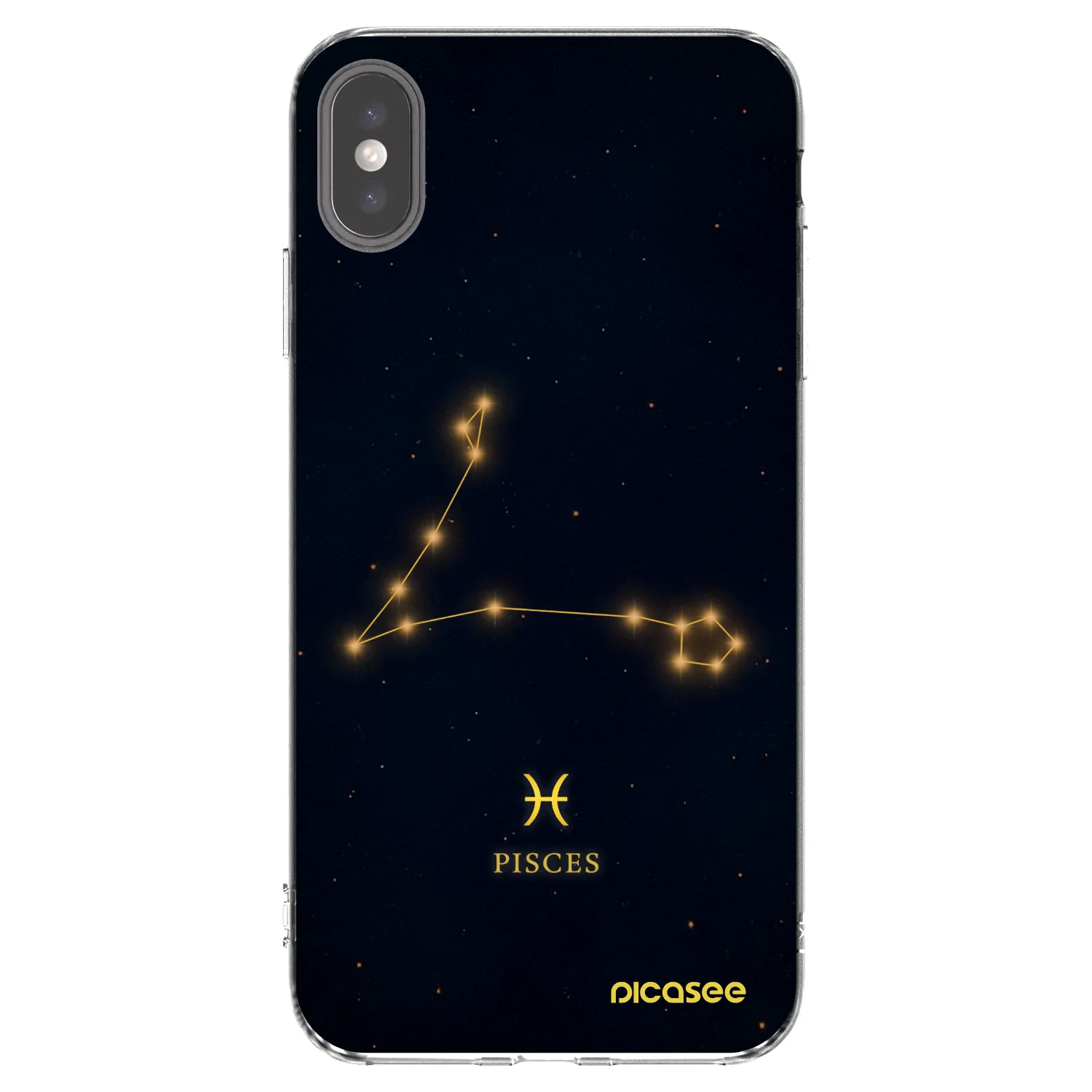 Picasee átlátszó szilikon tok az alábbi mobiltelefonokra Apple iPhone XS Max - PISCES