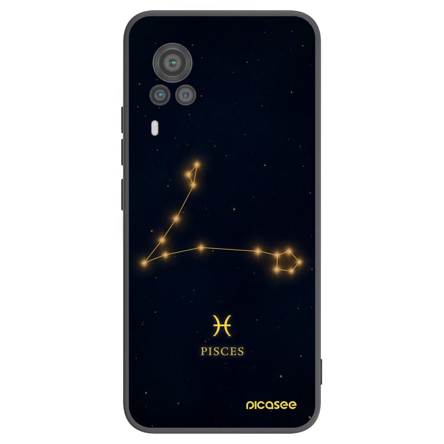 Picasee fekete szilikon tok az alábbi mobiltelefonokra Vivo X60 Pro 5G - PISCES