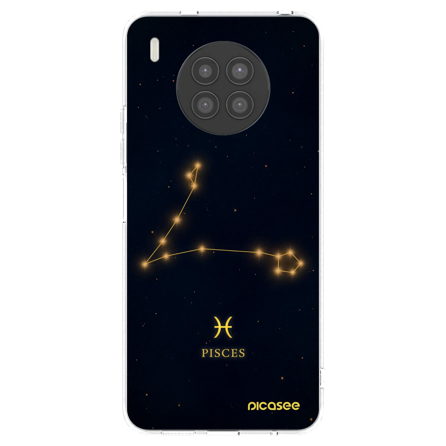 Picasee átlátszó szilikon tok az alábbi mobiltelefonokra Huawei Nova 8i - PISCES