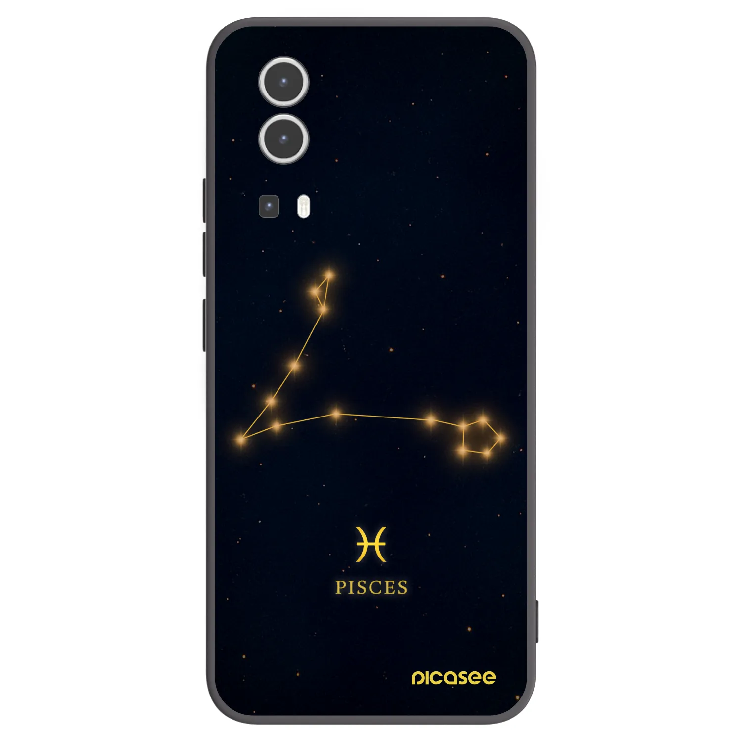 Picasee fekete szilikon tok az alábbi mobiltelefonokra Vivo Y72 5G - PISCES