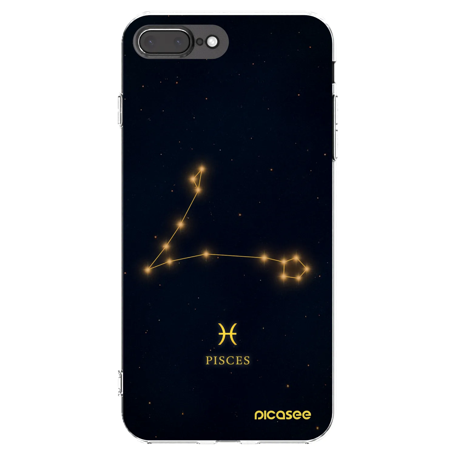 Picasee átlátszó szilikon tok az alábbi mobiltelefonokra Apple iPhone 7 Plus - PISCES
