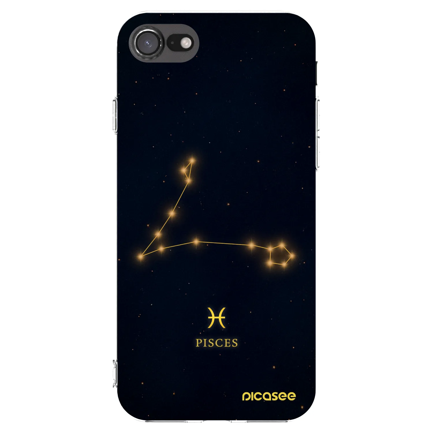 Picasee átlátszó szilikon tok az alábbi mobiltelefonokra Apple iPhone SE 2022 - PISCES