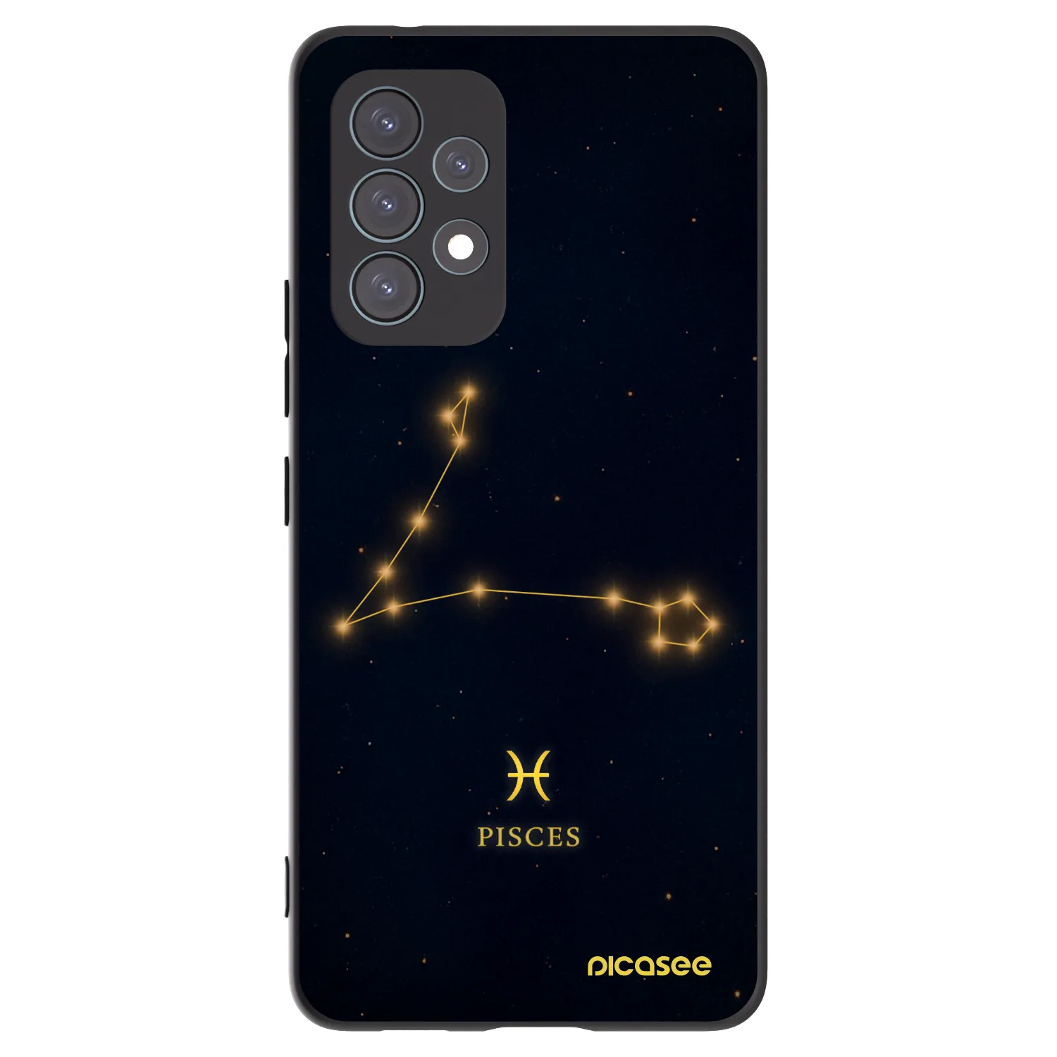 Picasee fekete szilikon tok az alábbi mobiltelefonokra Samsung Galaxy A53 5G A536 - PISCES