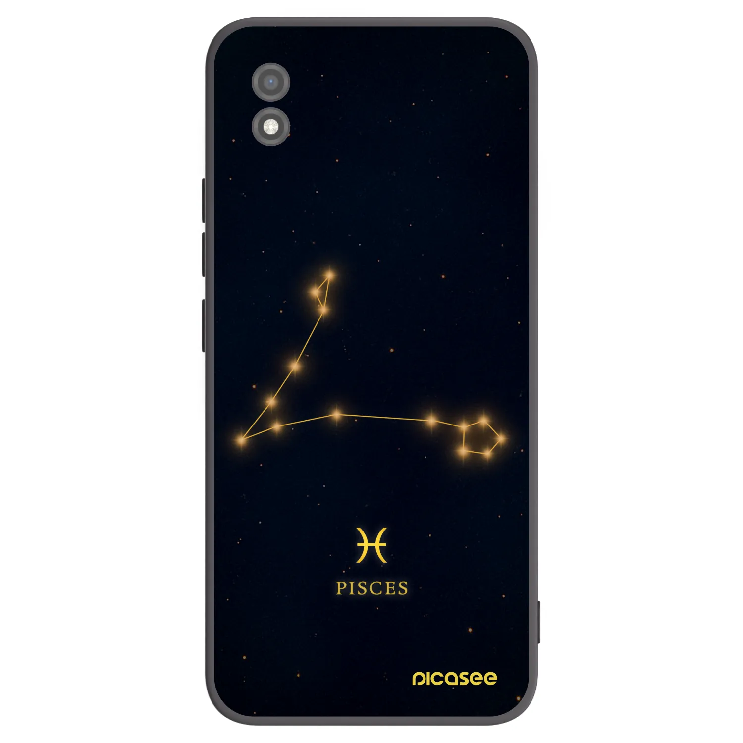Picasee fekete szilikon tok az alábbi mobiltelefonokra Realme C11 (2021) - PISCES
