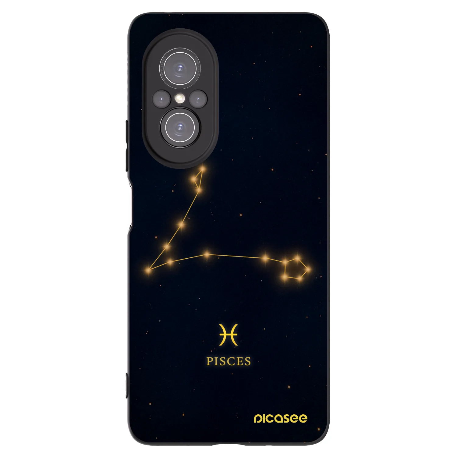 Picasee fekete szilikon tok az alábbi mobiltelefonokra Huawei Nova 9 SE - PISCES