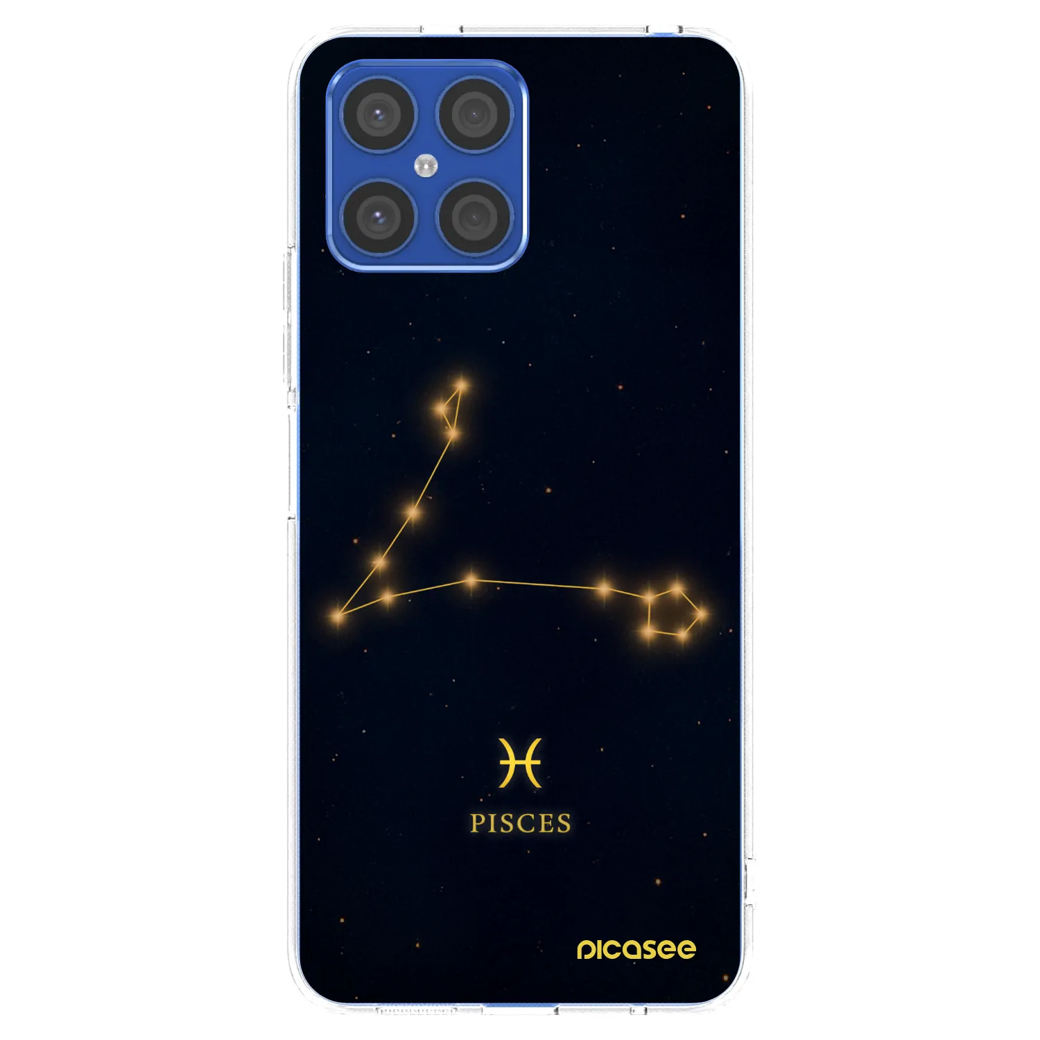 Picasee átlátszó szilikon tok az alábbi mobiltelefonokra Honor X8 4G - PISCES