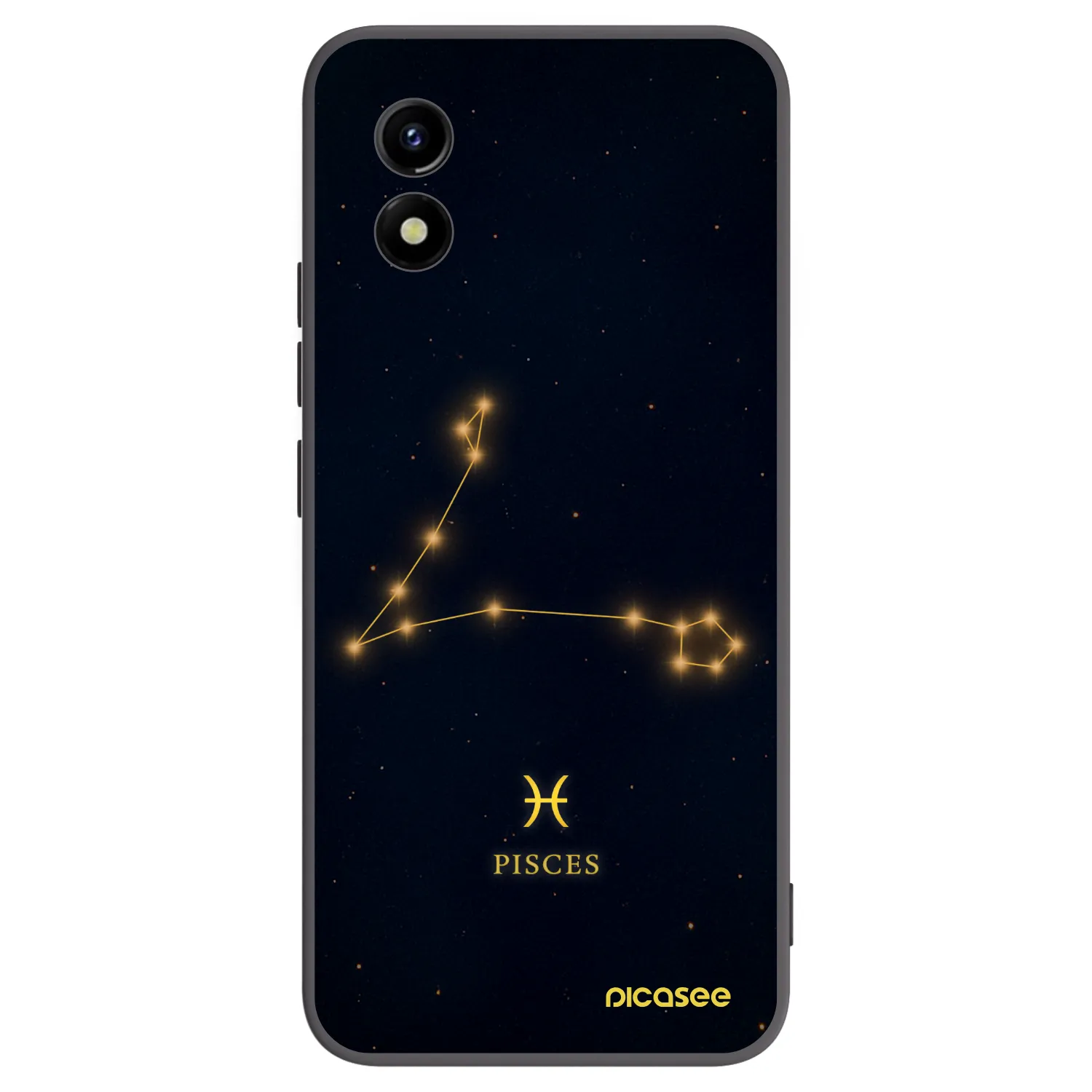 Picasee fekete szilikon tok az alábbi mobiltelefonokra Vivo Y01 - PISCES