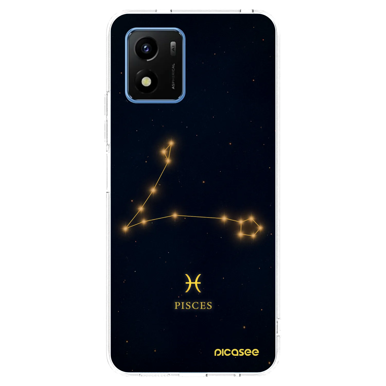 Picasee átlátszó szilikon tok az alábbi mobiltelefonokra Vivo Y01 - PISCES