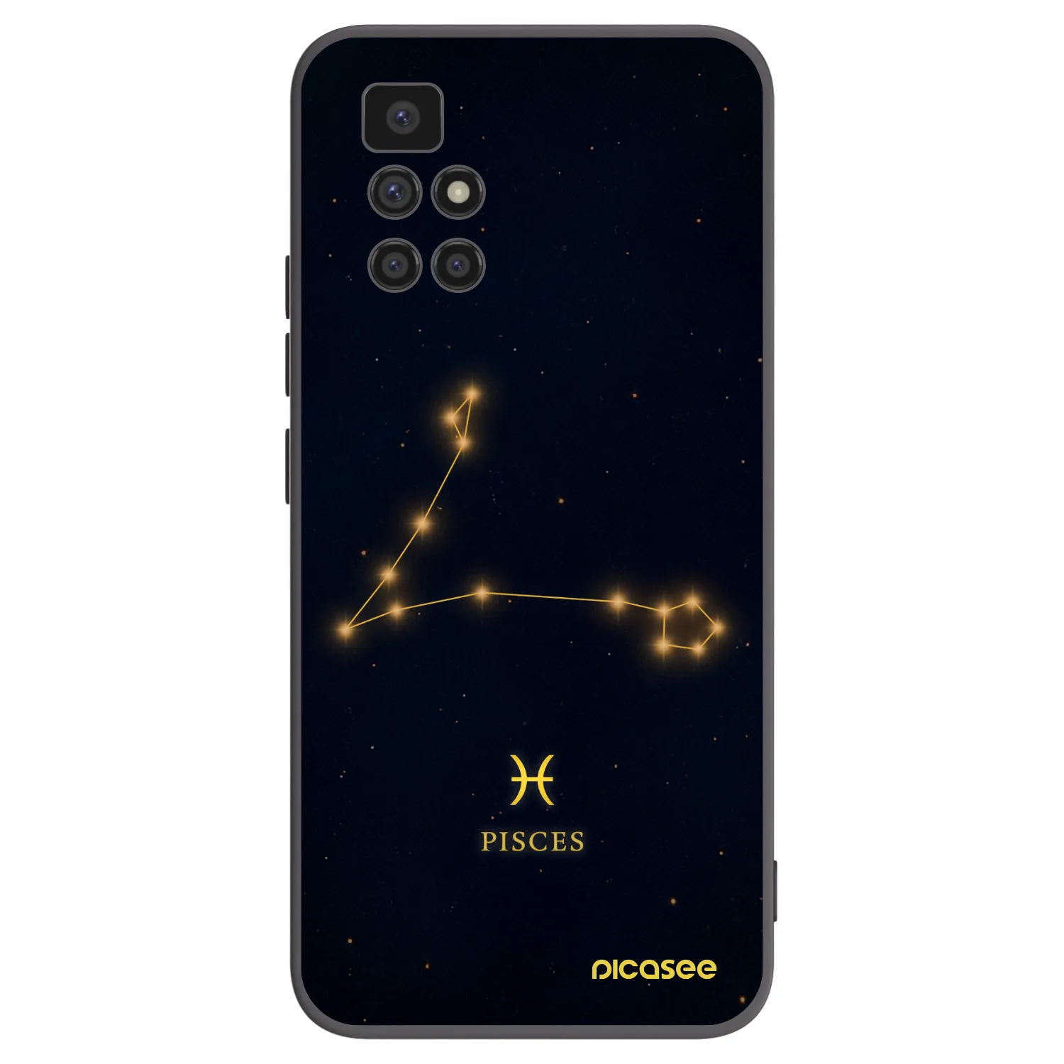 Picasee fekete szilikon tok az alábbi mobiltelefonokra Xiaomi Redmi 10 (2022) - PISCES