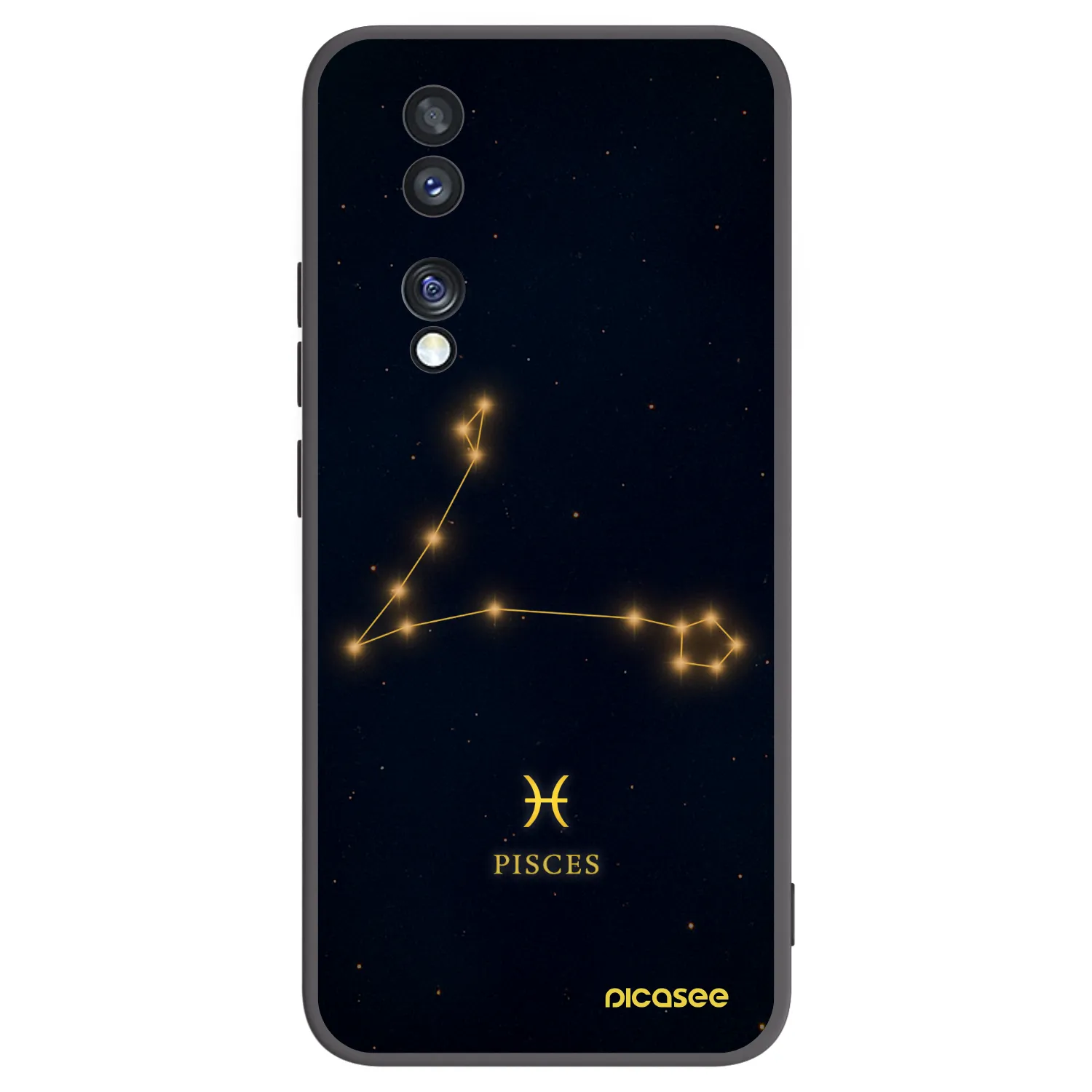 Picasee fekete szilikon tok az alábbi mobiltelefonokra Honor 70 - PISCES