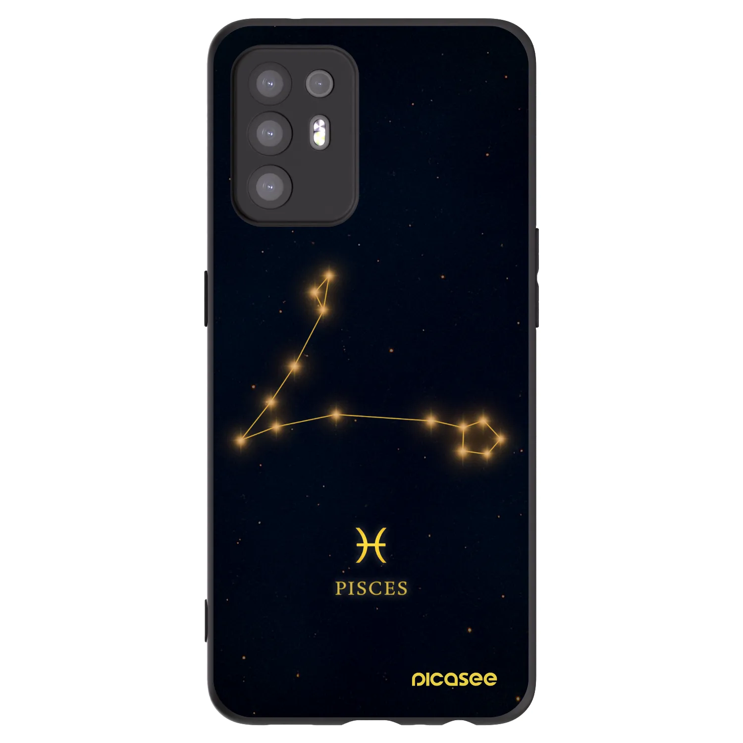 Picasee fekete szilikon tok az alábbi mobiltelefonokra OPPO A94 5G - PISCES