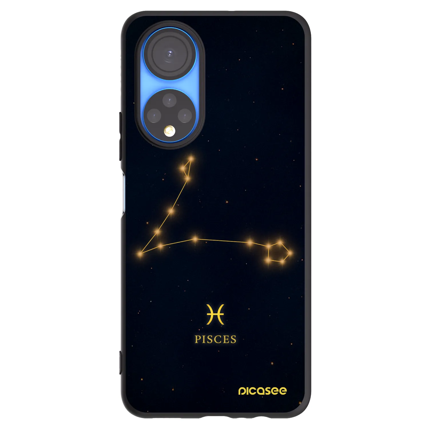 Picasee fekete szilikon tok az alábbi mobiltelefonokra Honor X7 - PISCES