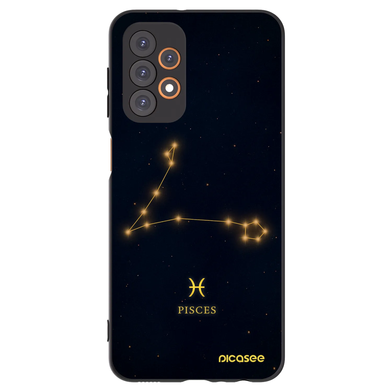 Picasee fekete szilikon tok az alábbi mobiltelefonokra Samsung Galaxy A23 A236B 5G - PISCES