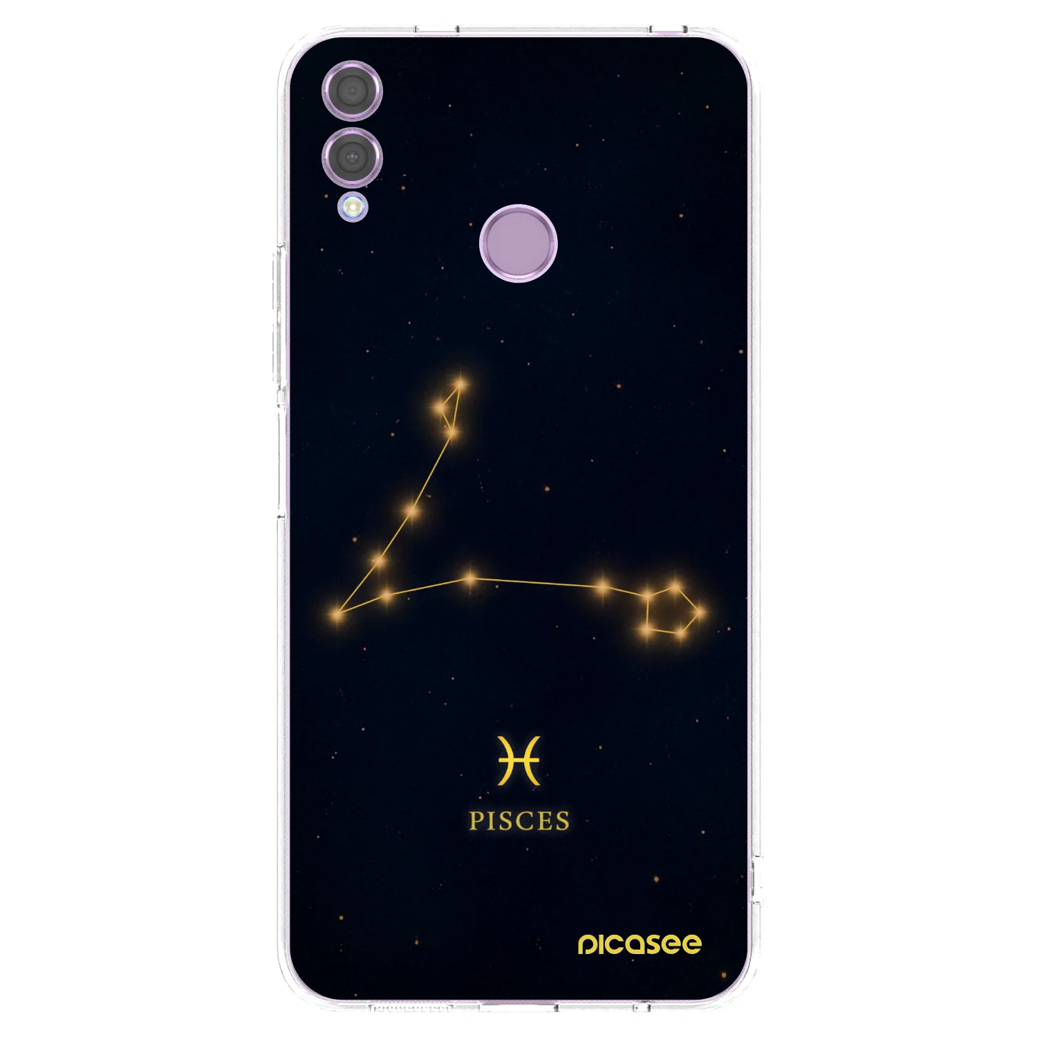Picasee átlátszó szilikon tok az alábbi mobiltelefonokra Honor 8X - PISCES
