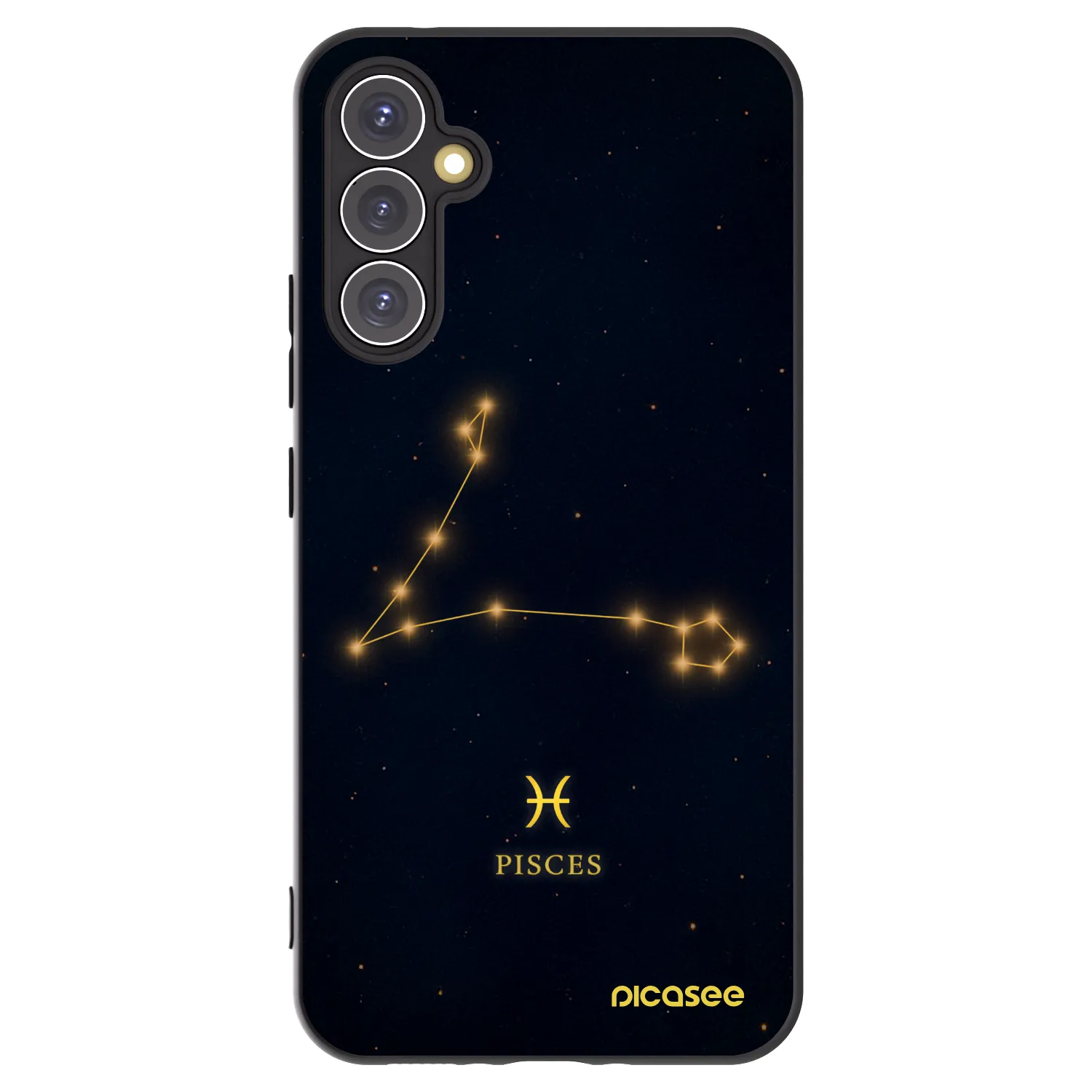 Picasee fekete szilikon tok az alábbi mobiltelefonokra Samsung Galaxy A34 5G A346B - PISCES
