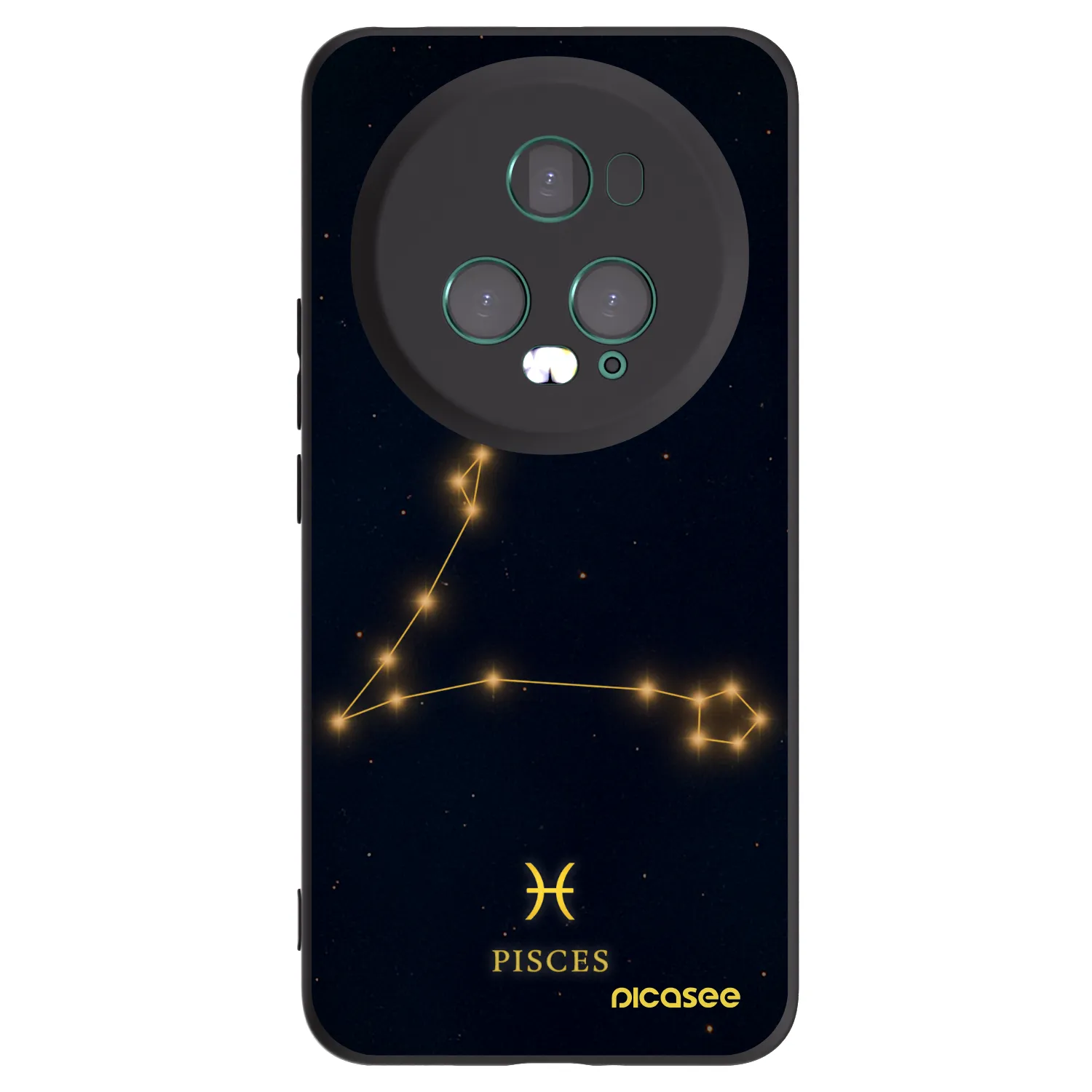 Picasee fekete szilikon tok az alábbi mobiltelefonokra Honor Magic5 Pro - PISCES