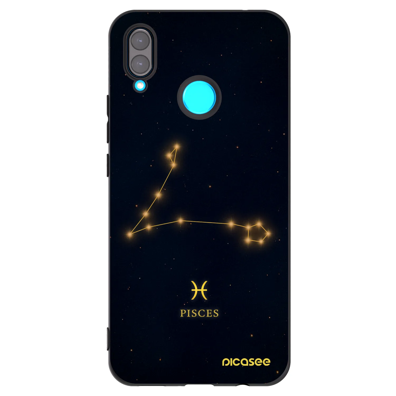 Picasee fekete szilikon tok az alábbi mobiltelefonokra Huawei Nova 3i - PISCES
