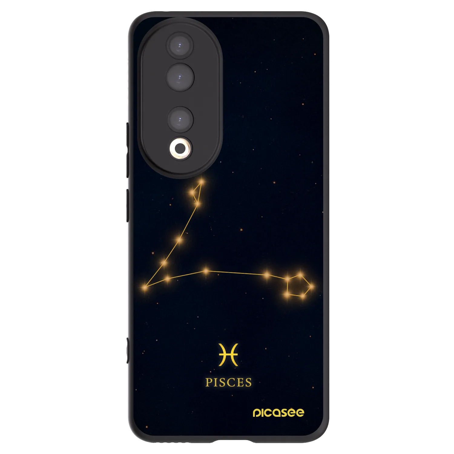 Picasee fekete szilikon tok az alábbi mobiltelefonokra Honor 90 5G - PISCES