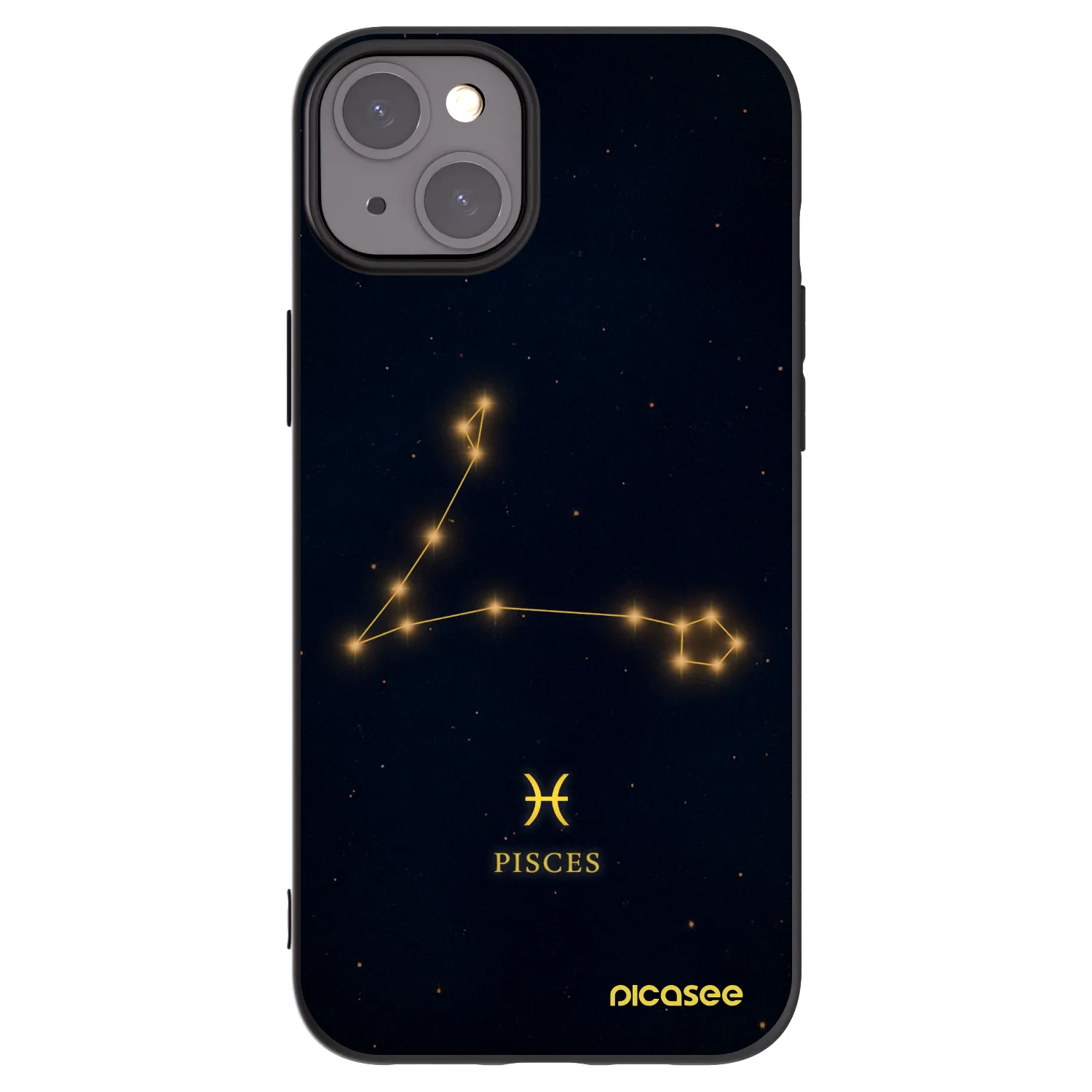 Picasee fekete szilikon tok az alábbi mobiltelefonokra Apple iPhone 15 Plus - PISCES