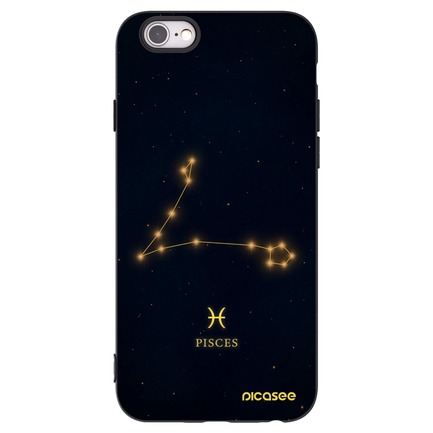 Picasee fekete szilikon tok az alábbi mobiltelefonokra Apple iPhone 6/6S - PISCES