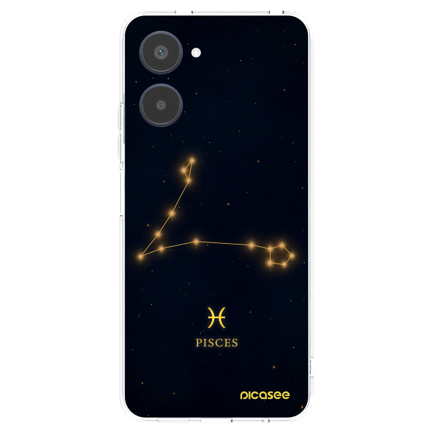 Picasee átlátszó szilikon tok az alábbi mobiltelefonokra Realme 10 4G - PISCES