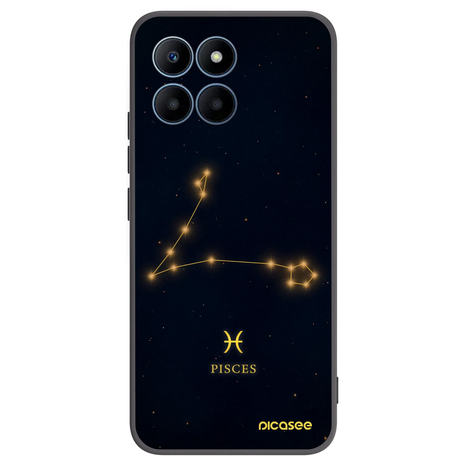 Picasee fekete szilikon tok az alábbi mobiltelefonokra Honor 70 Lite - PISCES