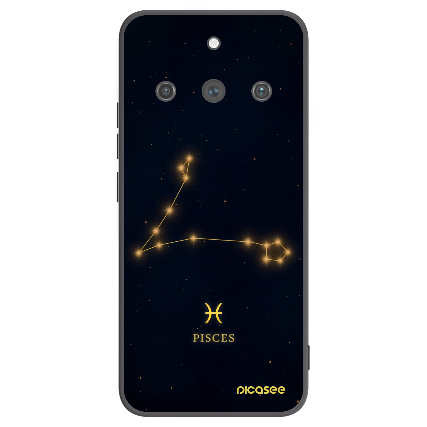 Picasee fekete szilikon tok az alábbi mobiltelefonokra Realme 11 Pro+ - PISCES