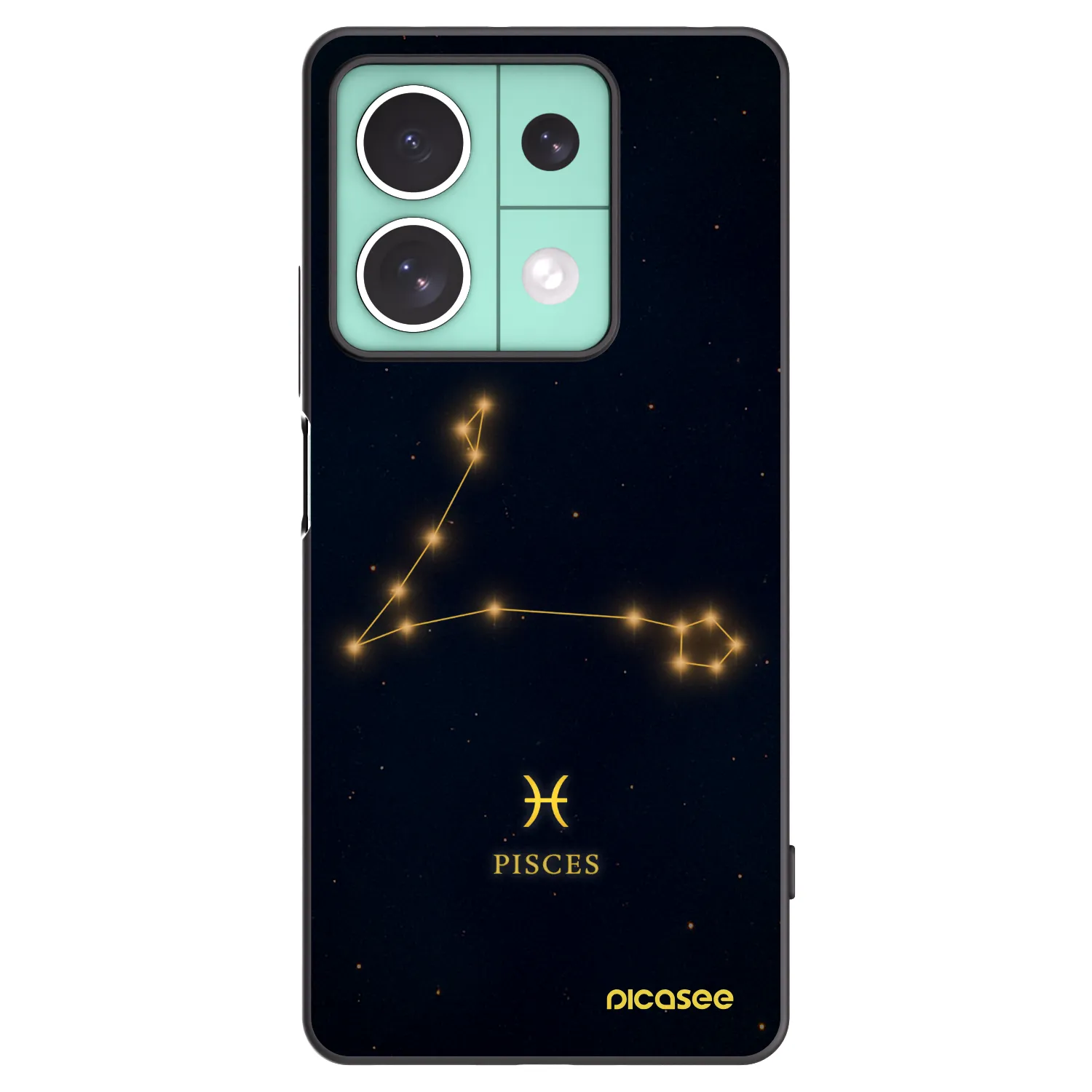 Picasee fekete szilikon tok az alábbi mobiltelefonokra Xiaomi Redmi Note 13 5G - PISCES