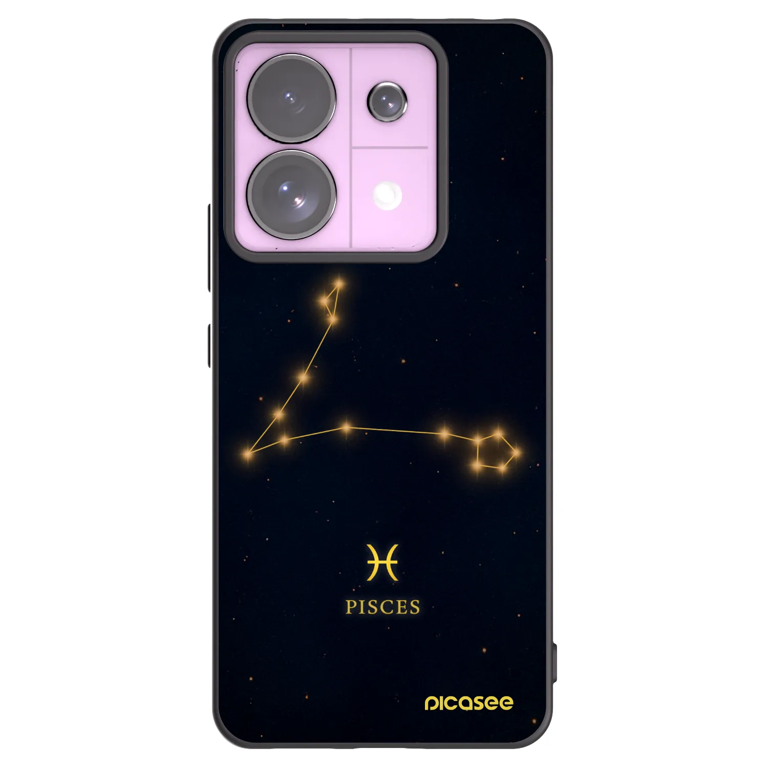 Picasee fekete szilikon tok az alábbi mobiltelefonokra Xiaomi Redmi Note 13 Pro 5G - PISCES