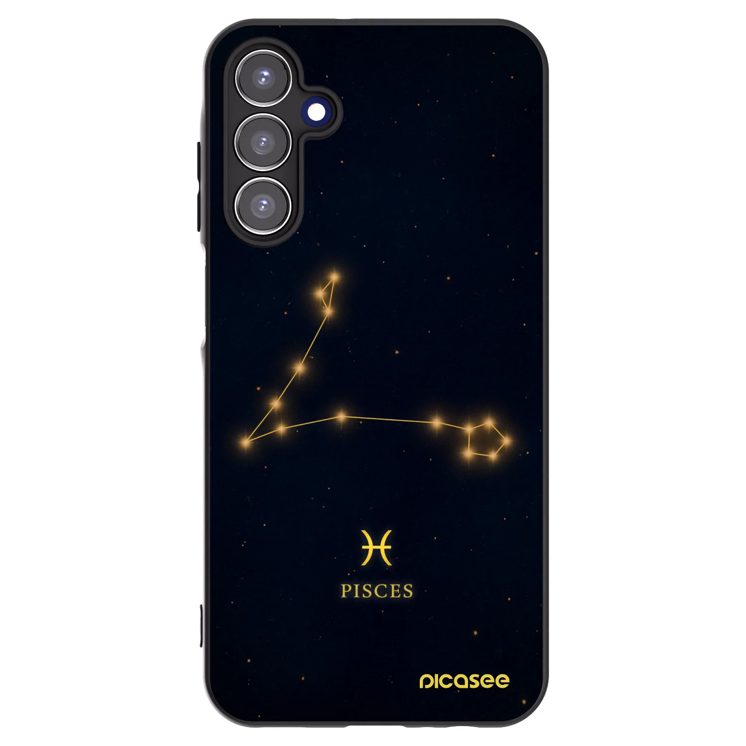 Picasee fekete szilikon tok az alábbi mobiltelefonokra Samsung Galaxy A15 A156B 5G - PISCES