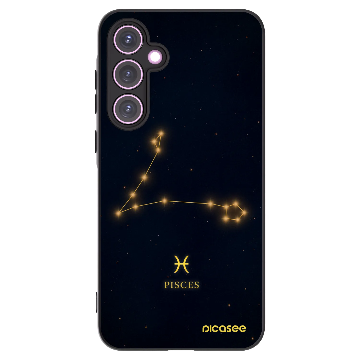 Picasee fekete szilikon tok az alábbi mobiltelefonokra Samsung Galaxy A35 5G A356B - PISCES
