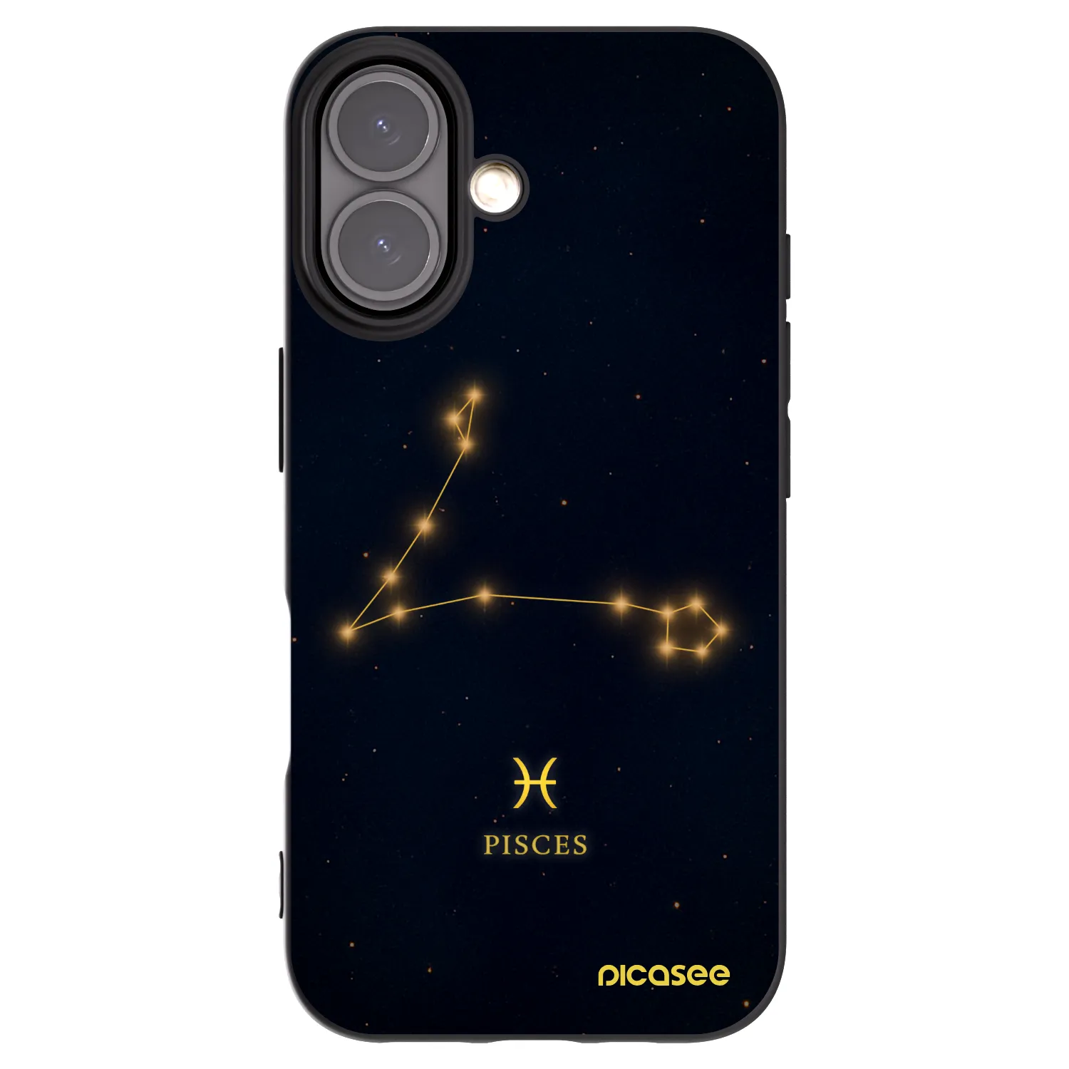 Picasee fekete szilikon tok az alábbi mobiltelefonokra Apple iPhone 16 - PISCES